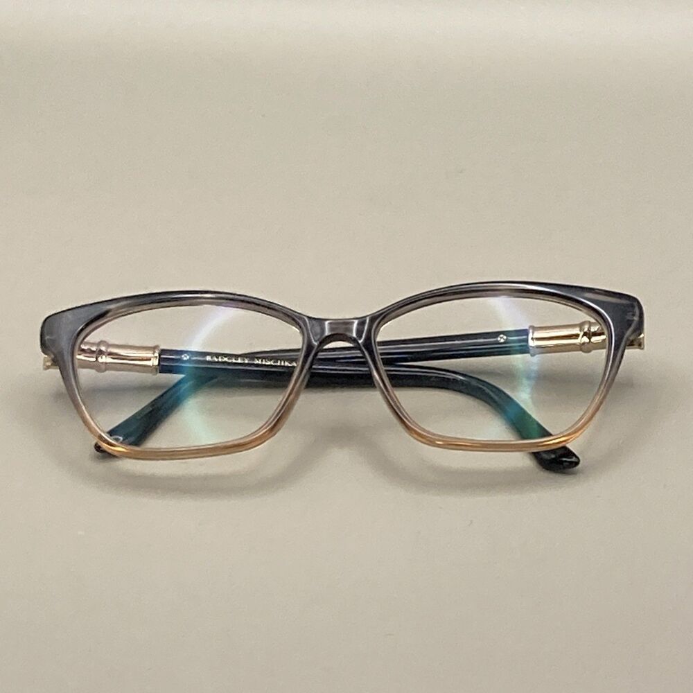 Badgley Mischka Berenice 52 15-135 Eyeglasses Brown Cat Eye FRAMES ONLY